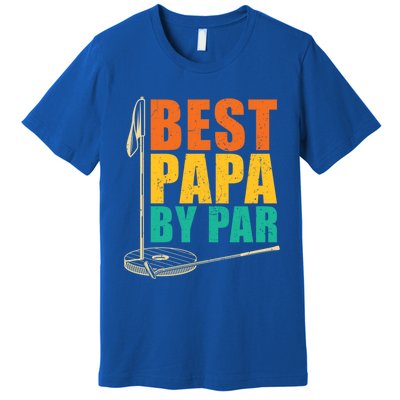 Best Papa By Par For Golfers Gift Premium T-Shirt