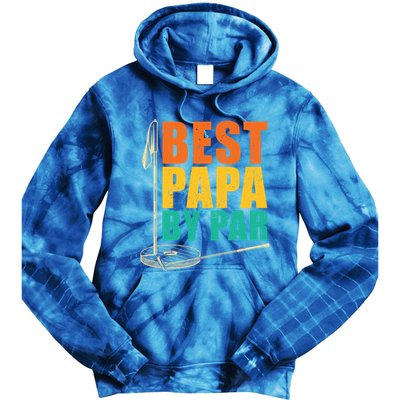 Best Papa By Par For Golfers Gift Tie Dye Hoodie