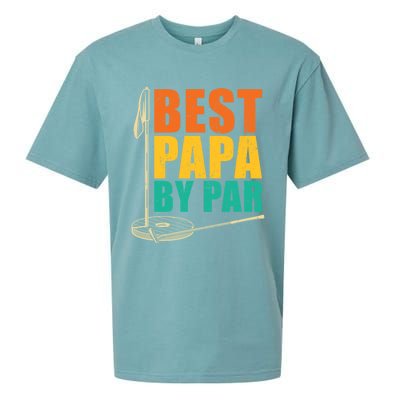 Best Papa By Par For Golfers Gift Sueded Cloud Jersey T-Shirt