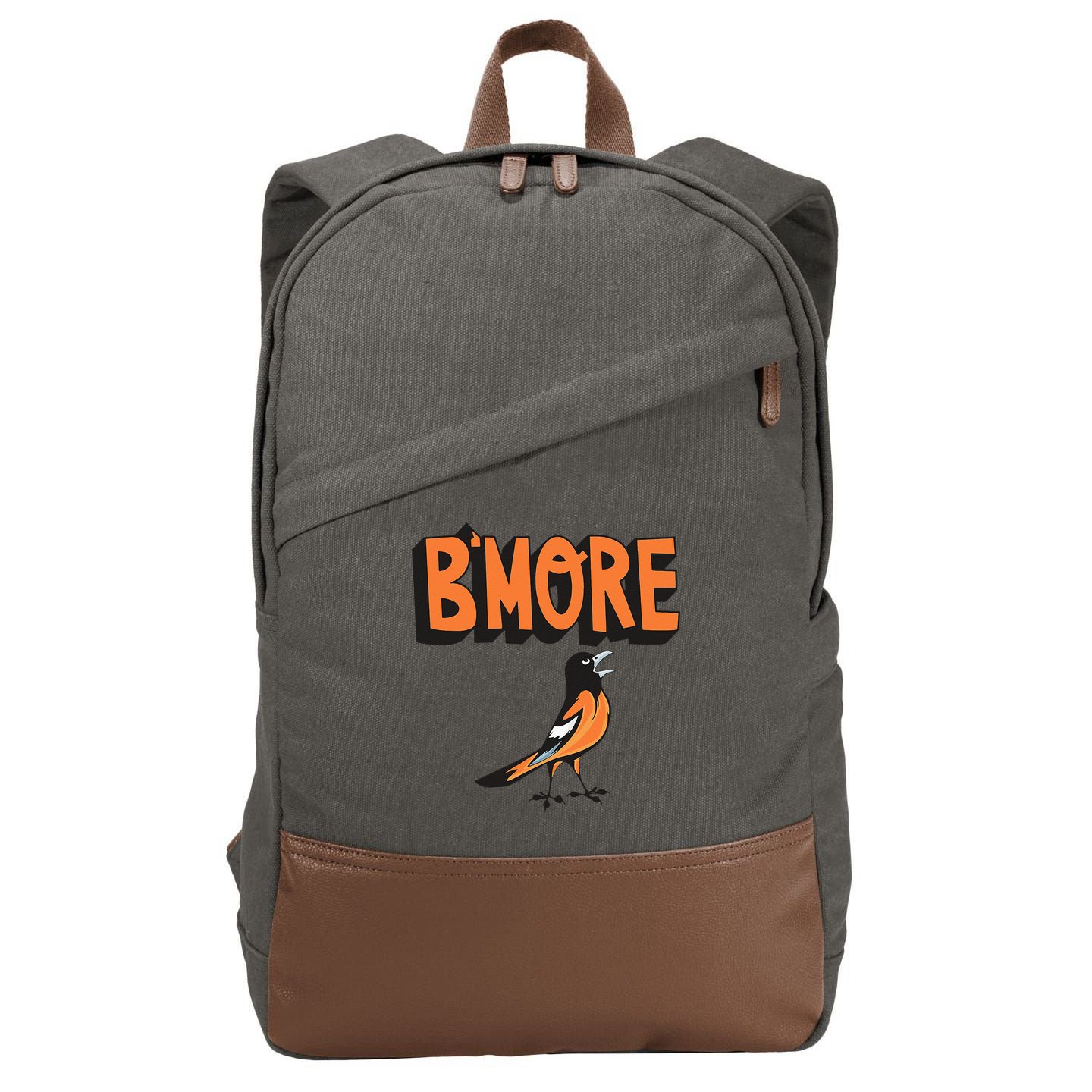 Baltimore Pride Bmore Maryland MD Cotton Canvas Backpack