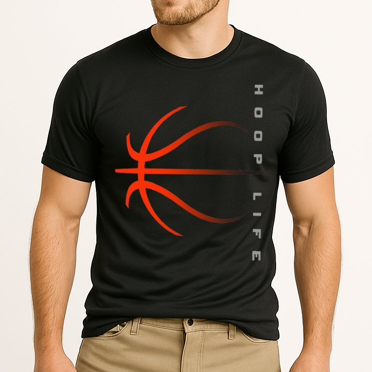 Basketball Playing Basketball Sports Retro Sunset Cooling Performance Crew T-Shirt
