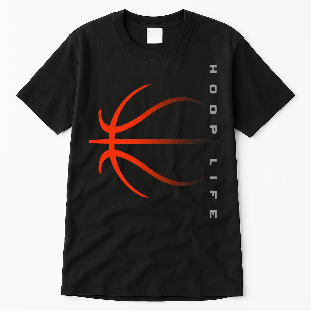 Basketball Playing Basketball Sports Retro Sunset Tall T-Shirt