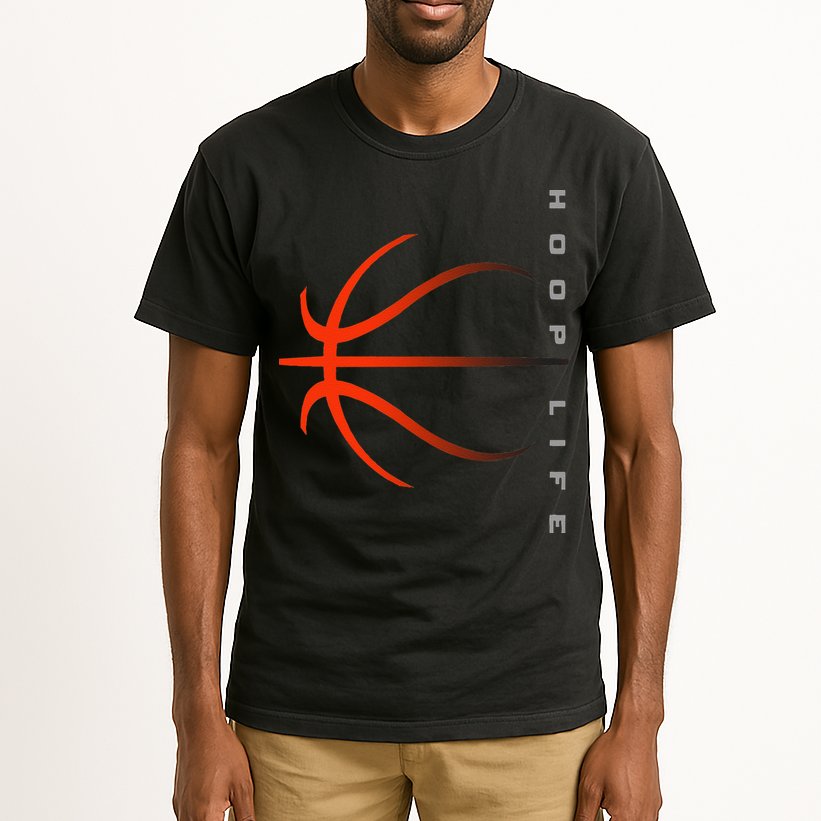 Basketball Playing Basketball Sports Retro Sunset Tall T-Shirt