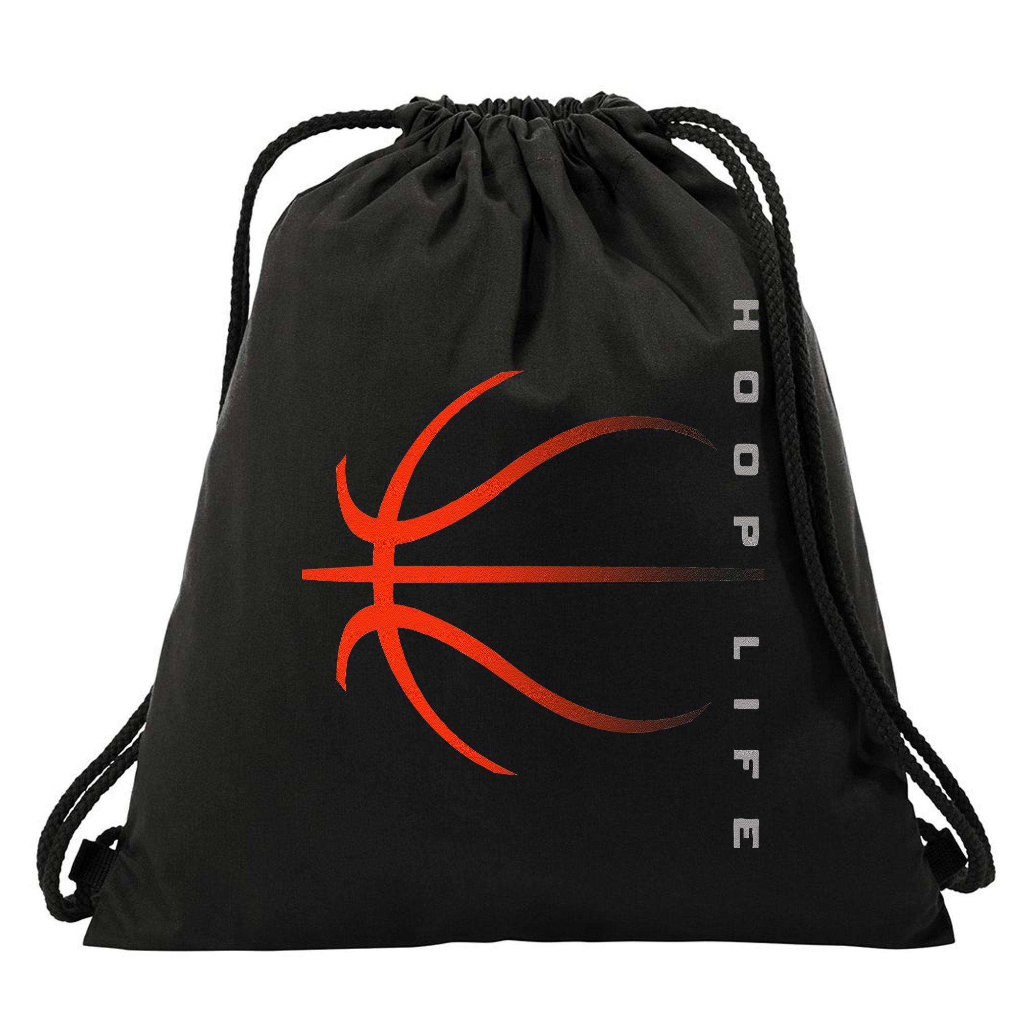 Basketball Playing Basketball Sports Retro Sunset Drawstring Bag