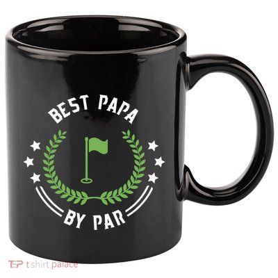 Best Papa By Par Funny Gift Golf Cool Gift For Golfing Dads Cool Gift 11oz C Handle Ceramic Mug