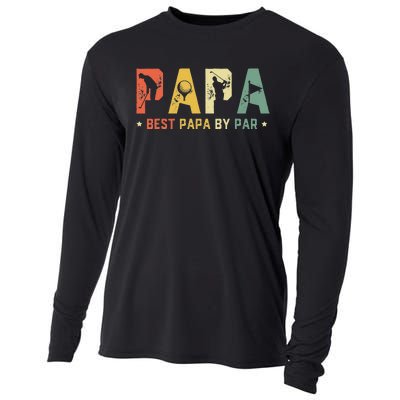 Best Papa by Par Golf Gift Father's Day golf Cooling Performance Long Sleeve Crew