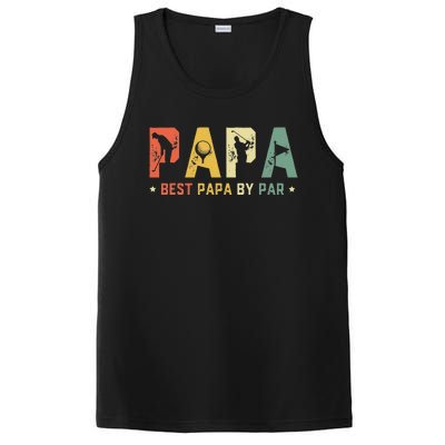 Best Papa by Par Golf Gift Father's Day golf PosiCharge Competitor Tank