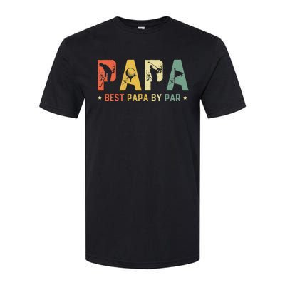 Best Papa by Par Golf Gift Father's Day golf Softstyle CVC T-Shirt