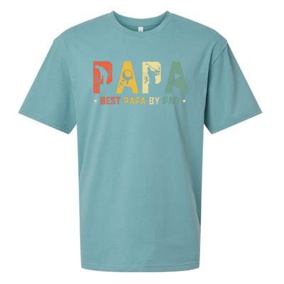 Best Papa by Par Golf Gift Father's Day golf Sueded Cloud Jersey T-Shirt