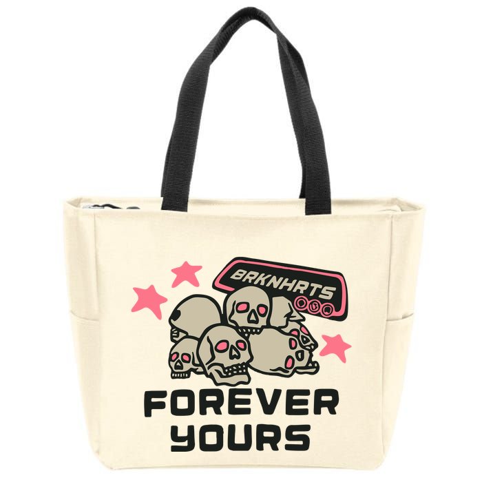 Broken Planet Brknhrts Forever Yours Zip Tote Bag