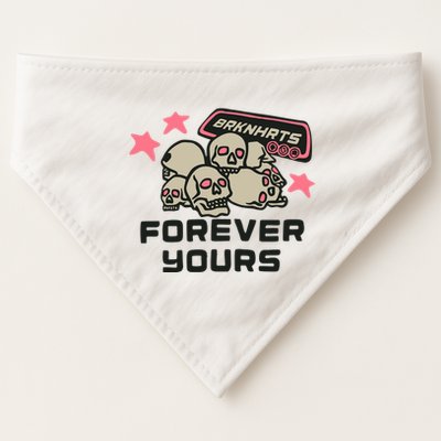 Broken Planet Brknhrts Forever Yours USA-Made Doggie Bandana