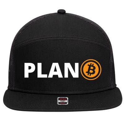 Bitcoin, Plan B, DeF,i BTFD, Bitcoin, HODL, Crypto Gift, Cryptocoin 7 Panel Mesh Trucker Snapback Hat