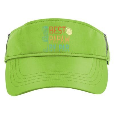 Best Papaw By Par Grandpa Disc Golf Design Dad Disk Golfing Cute Gift Adult Drive Performance Visor