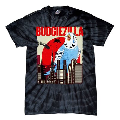 Budgiezilla Parakeet Budgie Budgerigar Bird Lover Tie-Dye T-Shirt