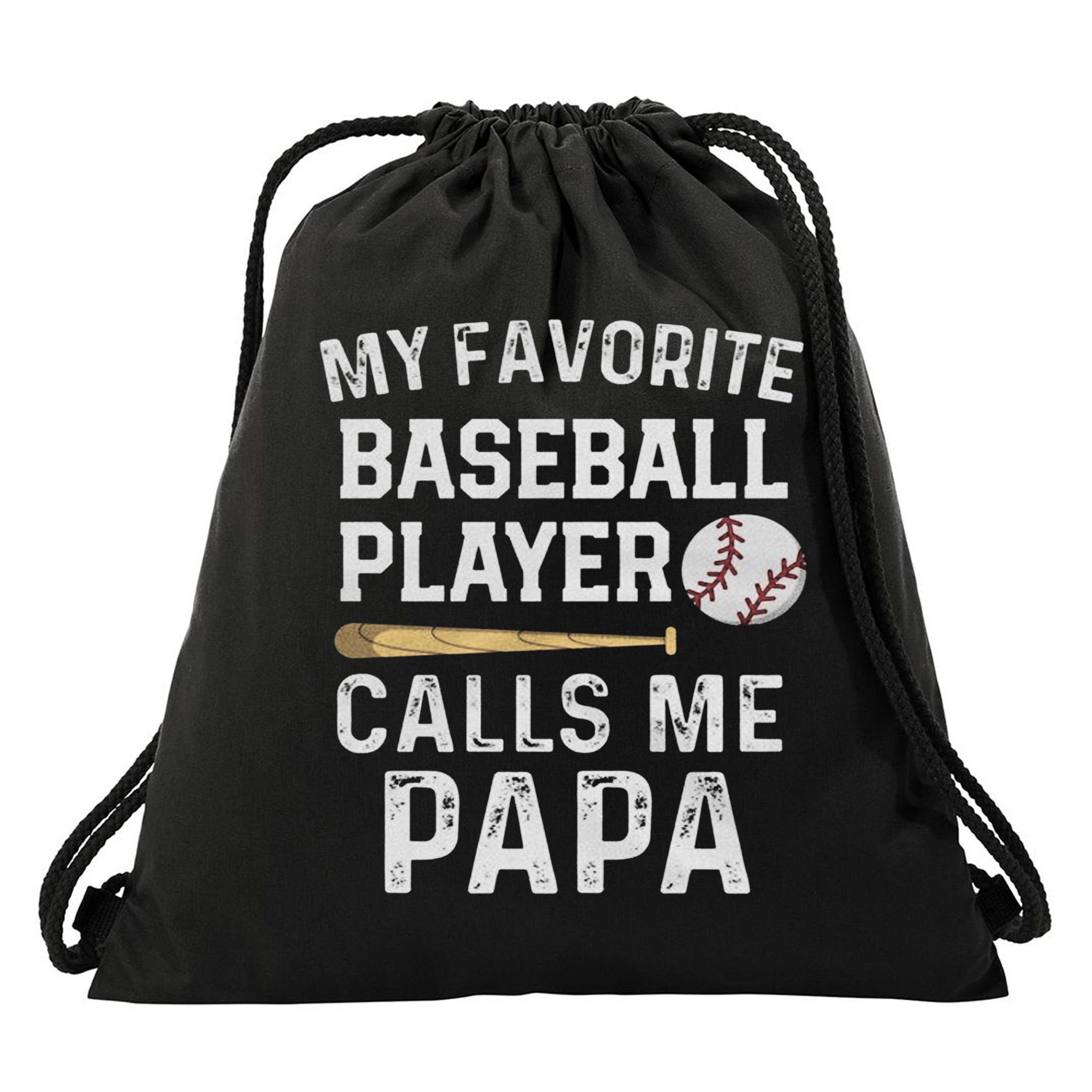 Baseball Papa Drawstring Bag