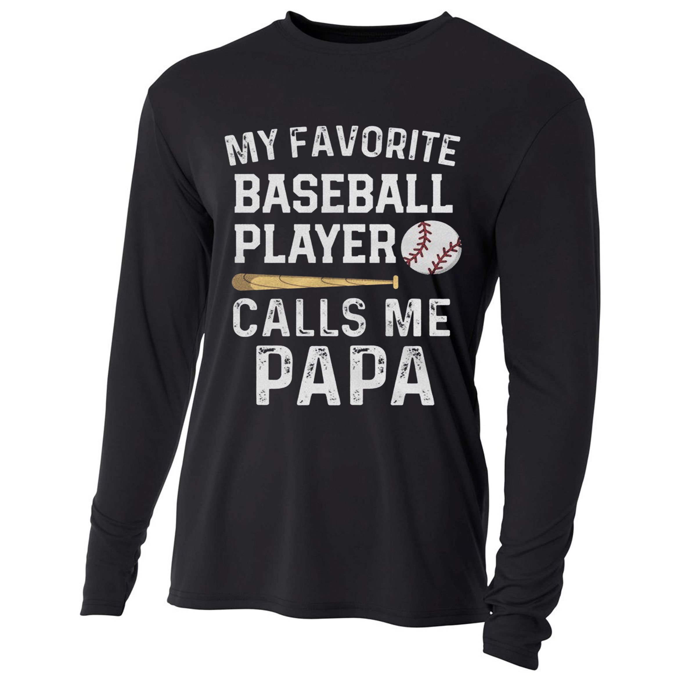 Baseball Papa Cooling Performance Long Sleeve Crew
