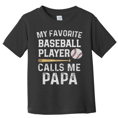 Baseball Papa Toddler T-Shirt