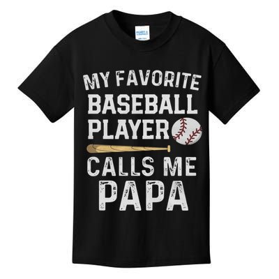Baseball Papa Kids T-Shirt