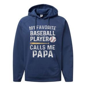 Baseball Papa Performance Fleece Hoodie