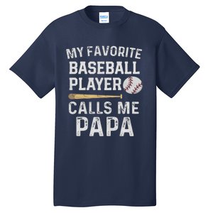 Baseball Papa Tall T-Shirt