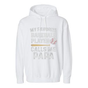 Baseball Papa Garment-Dyed Fleece Hoodie