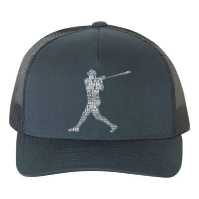 Baseball Player Batter Yupoong Adult 5-Panel Trucker Hat