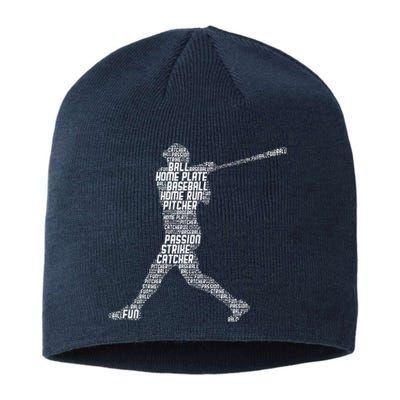 Baseball Player Batter Sustainable Beanie