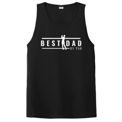 Best Papa By Par Father's Day Golf Gift Grandpa PosiCharge Competitor Tank