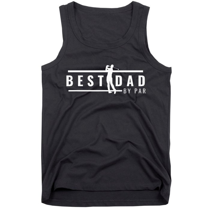 Best Papa By Par Father's Day Golf Gift Grandpa Tank Top