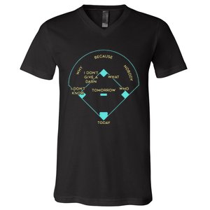 BASEBALL POSITIONS V-Neck T-Shirt