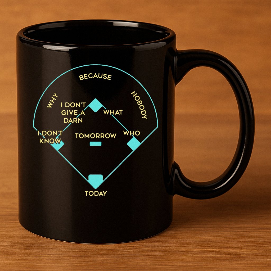 BASEBALL POSITIONS 11oz C Handle Ceramic Mug