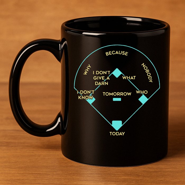 BASEBALL POSITIONS 11oz C Handle Ceramic Mug