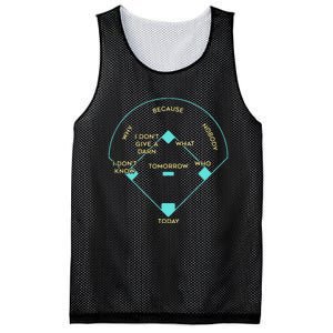 BASEBALL POSITIONS Mesh Reversible Basketball Jersey Tank