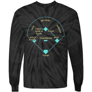 BASEBALL POSITIONS Tie-Dye Long Sleeve Shirt