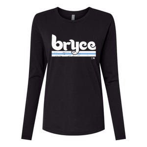 Bryce Philadelphia Baseball Womens Cotton Relaxed Long Sleeve T-Shirt