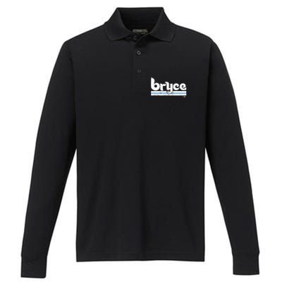 Bryce Philadelphia Baseball Performance Long Sleeve Polo