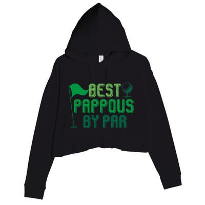 Best Pappous By Par Gifts For FatherS Day Crop Fleece Hoodie