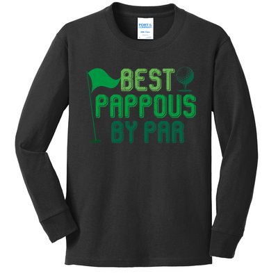 Best Pappous By Par Gifts For FatherS Day Kids Long Sleeve Shirt