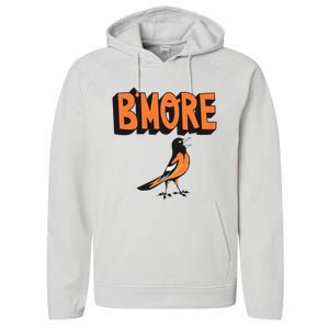 Baltimore Pride Bmore Maryland Md Performance Fleece Hoodie