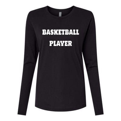 Basketball Player Womens Cotton Relaxed Long Sleeve T-Shirt