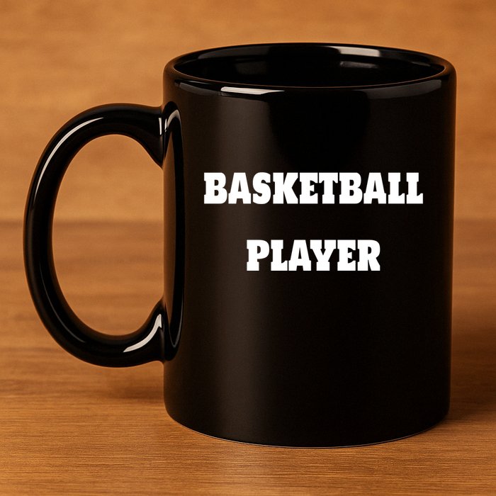 Basketball Player 11oz C Handle Ceramic Mug