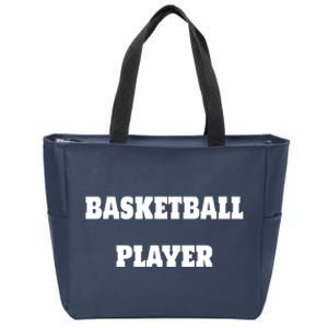 Basketball Player Zip Tote Bag