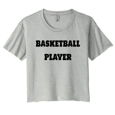 Basketball Player Women's Crop Top Tee