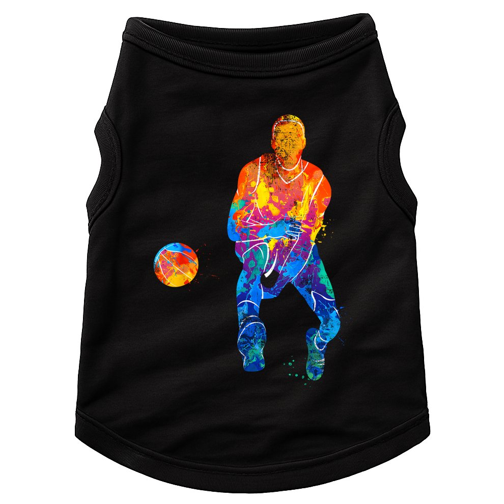 Basketball Player Basketballer Vintage Bball Graphic Doggie Tank