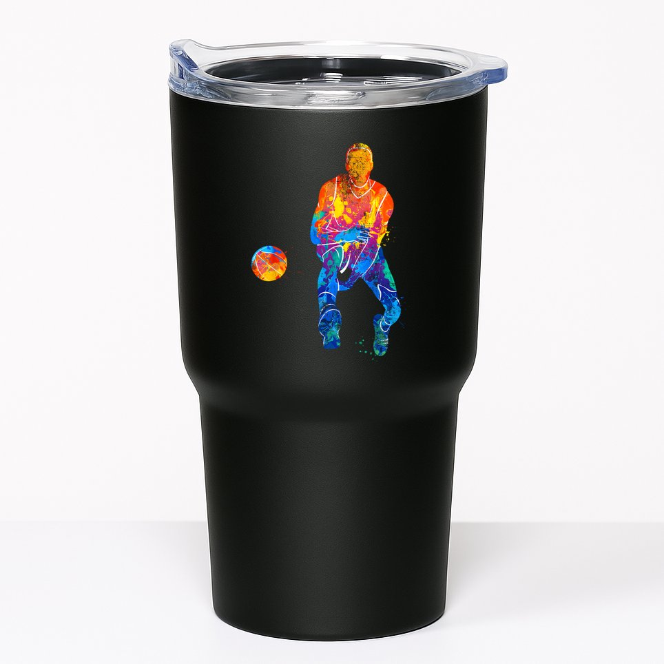 Basketball Player Basketballer Vintage Bball Graphic Tumbler