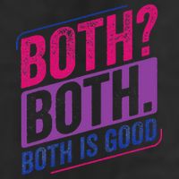 Bi Pride Bisexual Bisexuality Bi Flag 7 Panel Mesh Trucker Snapback Hat