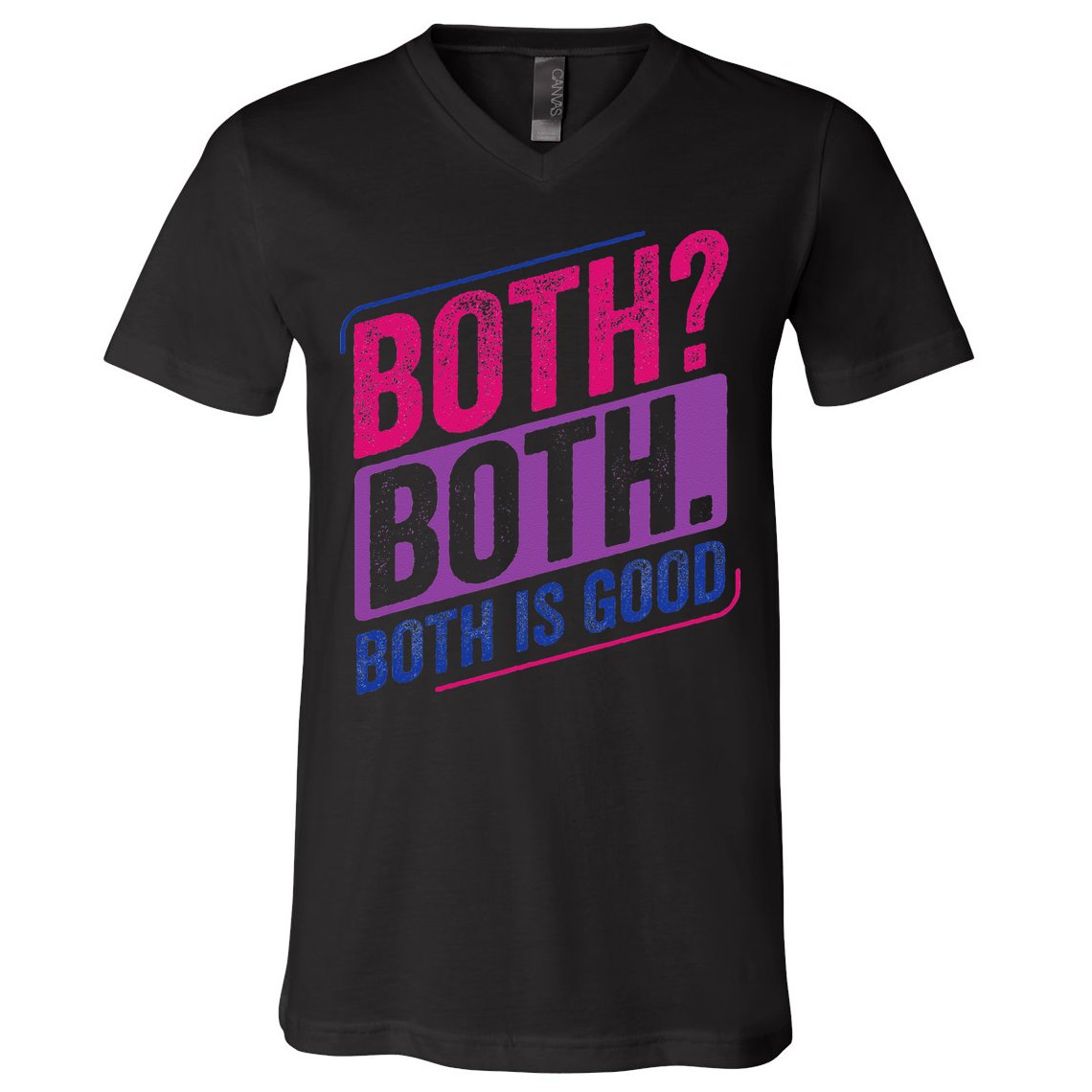 Bi Pride Bisexual Bisexuality Bi Flag V-Neck T-Shirt