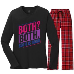 Bi Pride Bisexual Bisexuality Bi Flag Women's Long Sleeve Flannel Pajama Set 