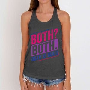 Bi Pride Bisexual Bisexuality Bi Flag Women's Knotted Racerback Tank