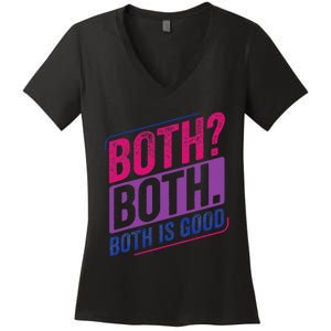 Bi Pride Bisexual Bisexuality Bi Flag Women's V-Neck T-Shirt